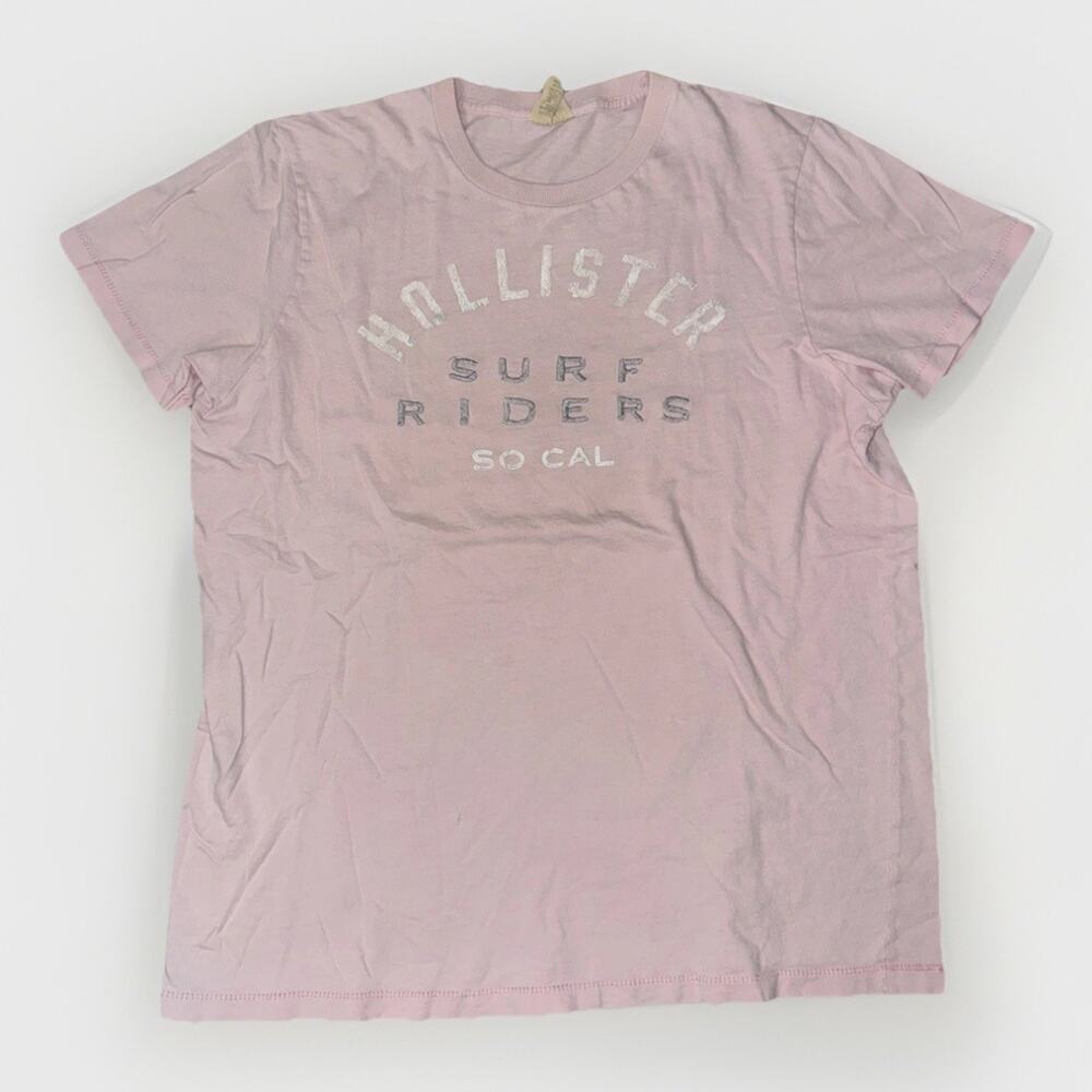 Vintage Hollister T-Shirt Pink Large 21x25 100% Cotton